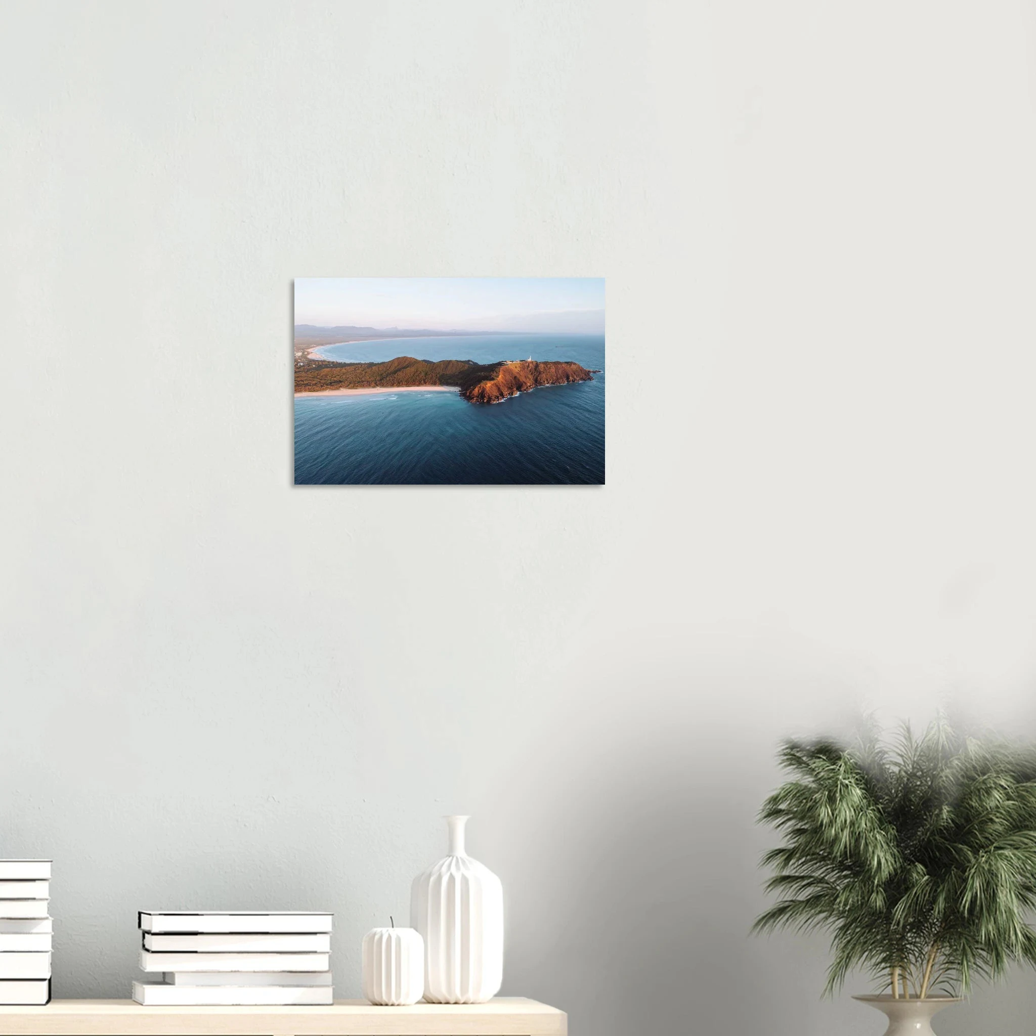 Byron Bay, Australien – Östlichster Punkt Australiens mit langen Pointbreaks und entspanntem Longboard-Flair. Kunstdruck auf Alu-Dibond.
