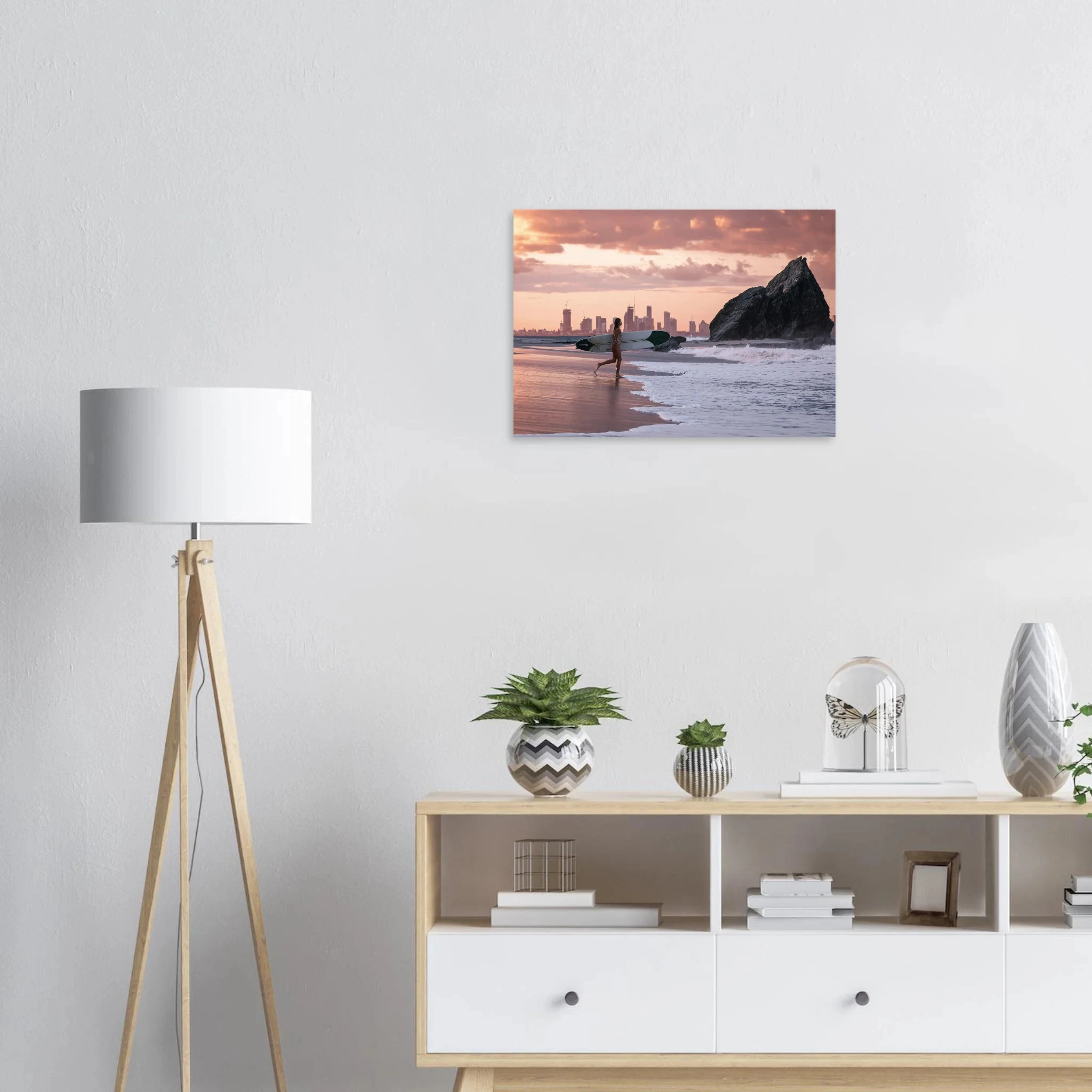 Gold Coast, Australien – Queensland-Küste mit Superbank Pointbreaks wie Snapper Rocks und Kirra. Poster.