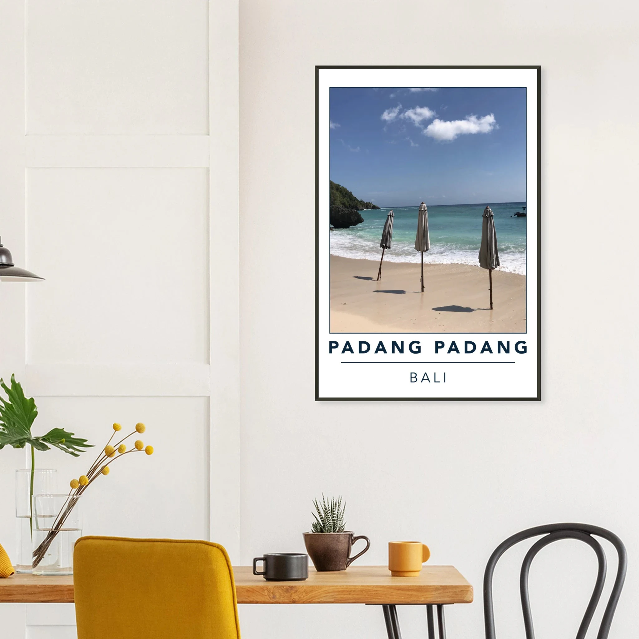 Padang Padang, Bali (Indonesien) – Linker Reefbreak auf der Bukit-Halbinsel, bekannt als balinesisches Pipeline-Pendant. Poster im Metallrahmen.