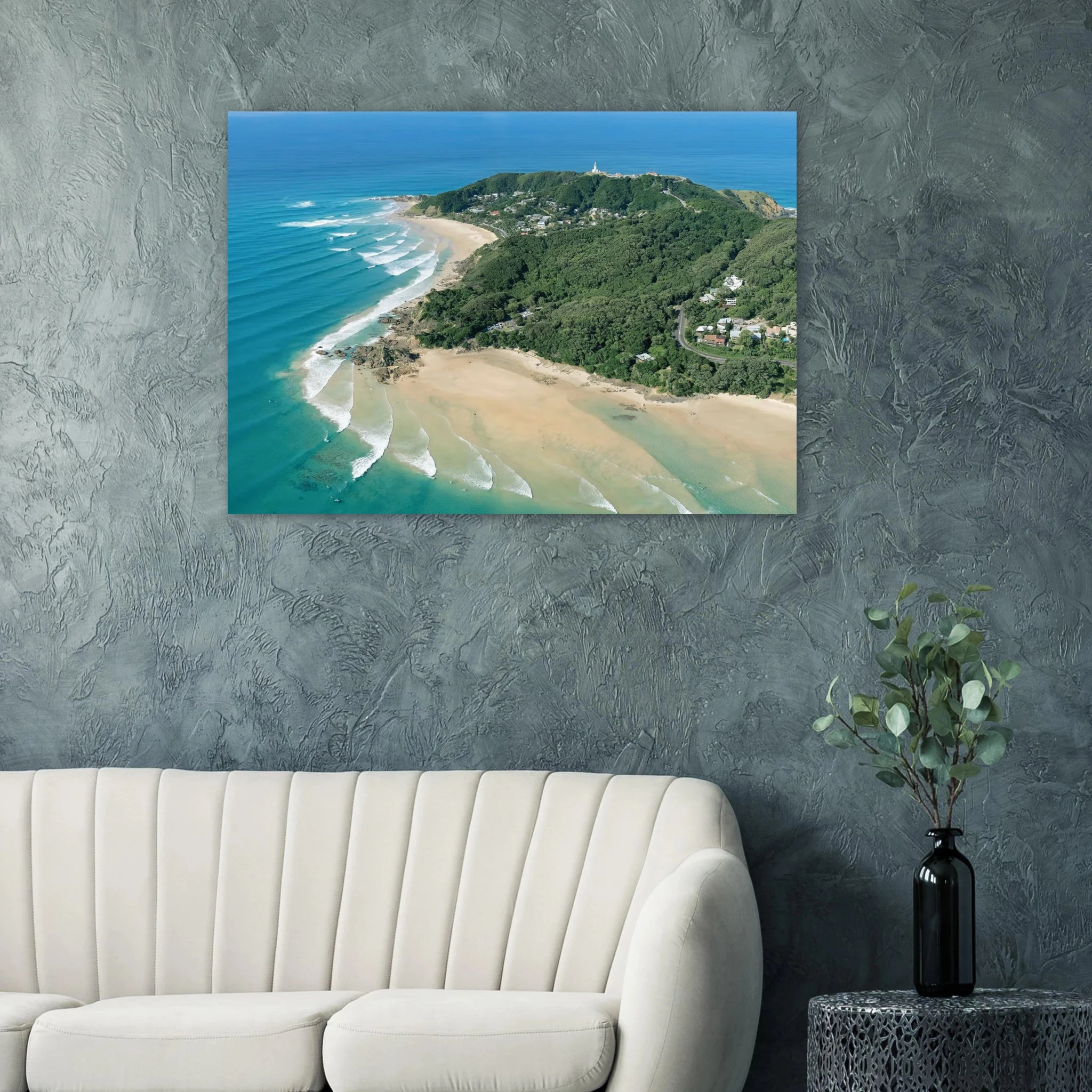 Byron Bay, Australien – Östlichster Punkt Australiens mit langen Pointbreaks und entspanntem Longboard-Flair. Poster.