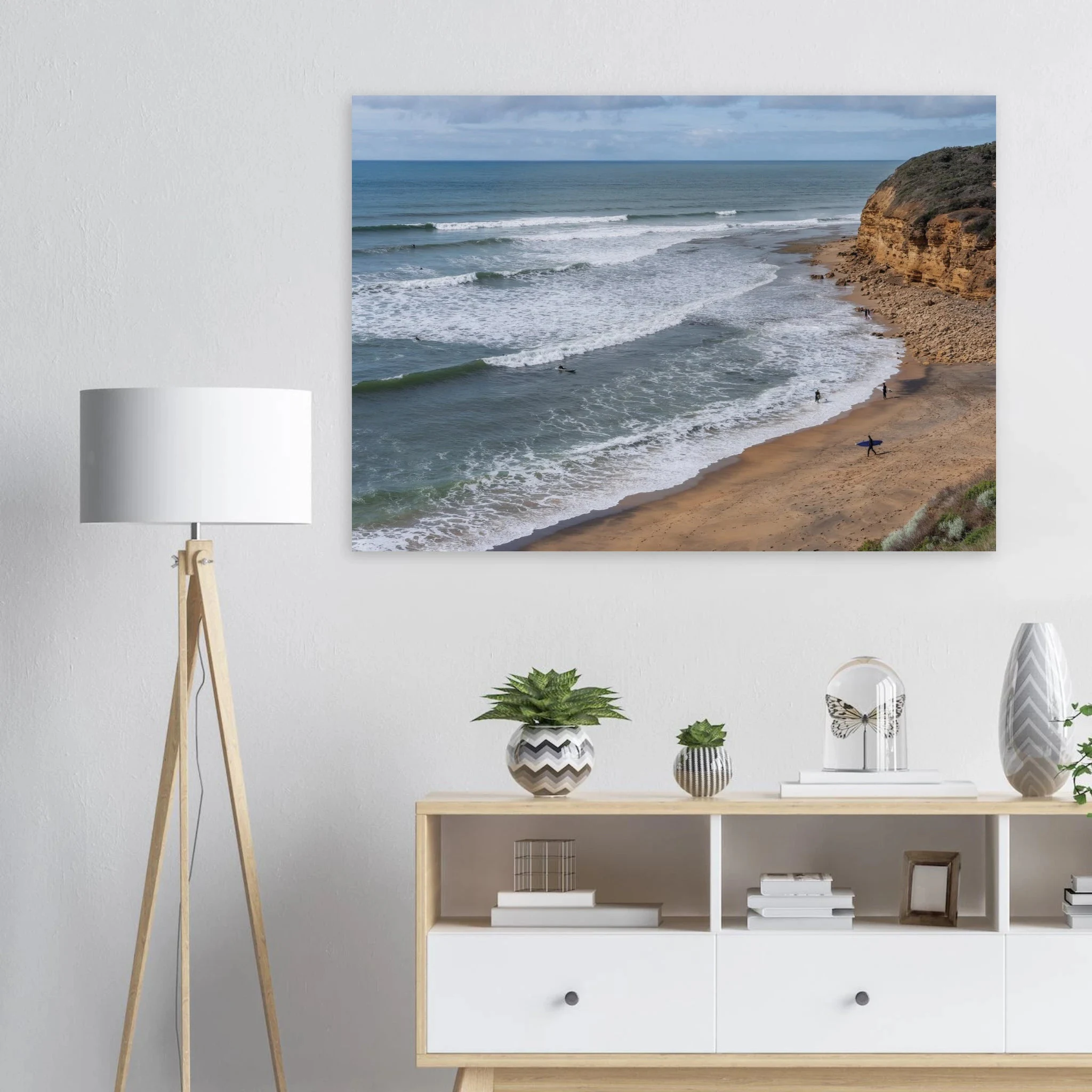 Torquay, Australien – Heimat der Bells Beach und Sitz der Surfmarken Rip Curl und Quiksilver in Victoria. Poster.