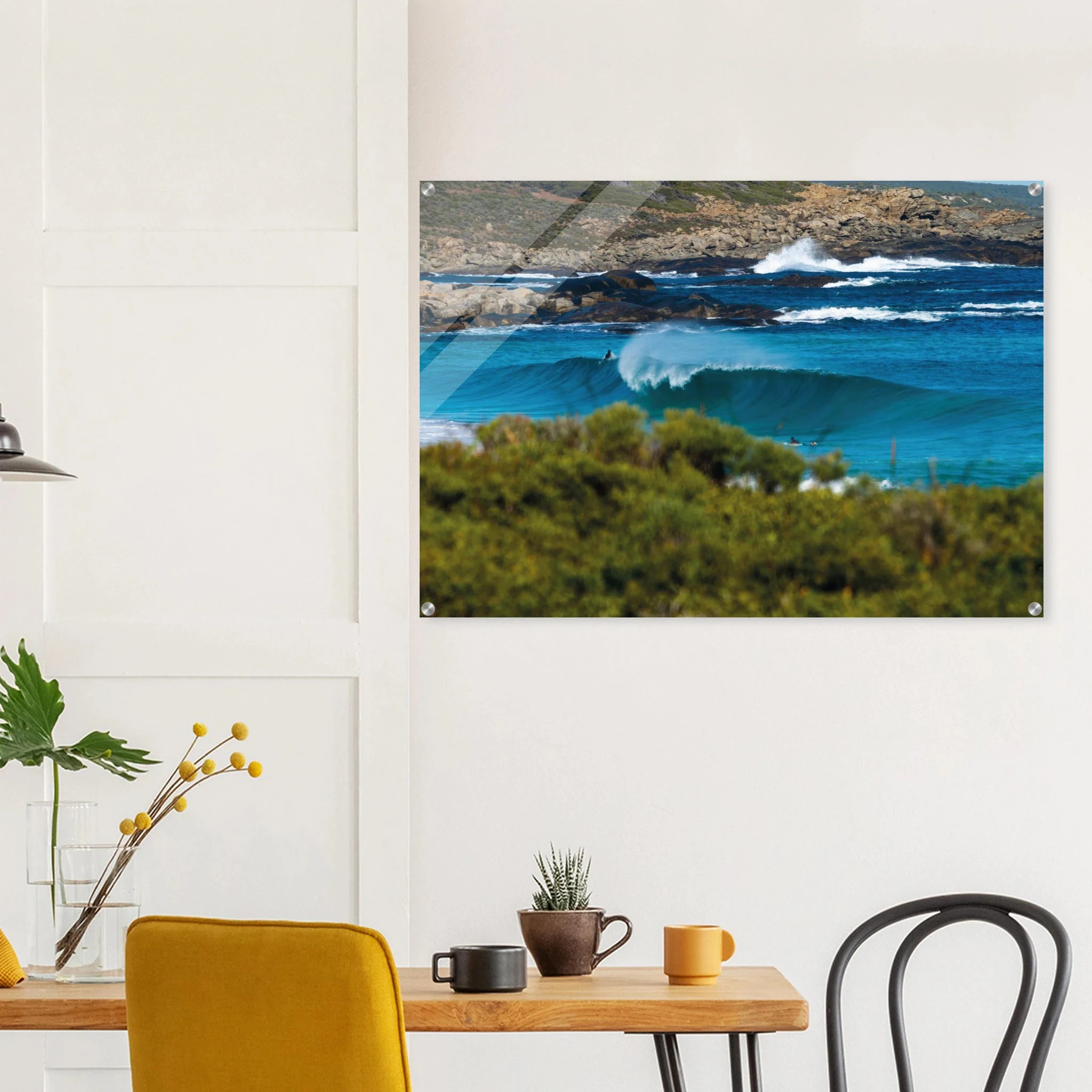 Margaret River, Australien – Westaustralische Region mit kräftigen Reefbreaks und mehreren Hai-relevanten Spots. Kunstdruck auf Acrylglas.