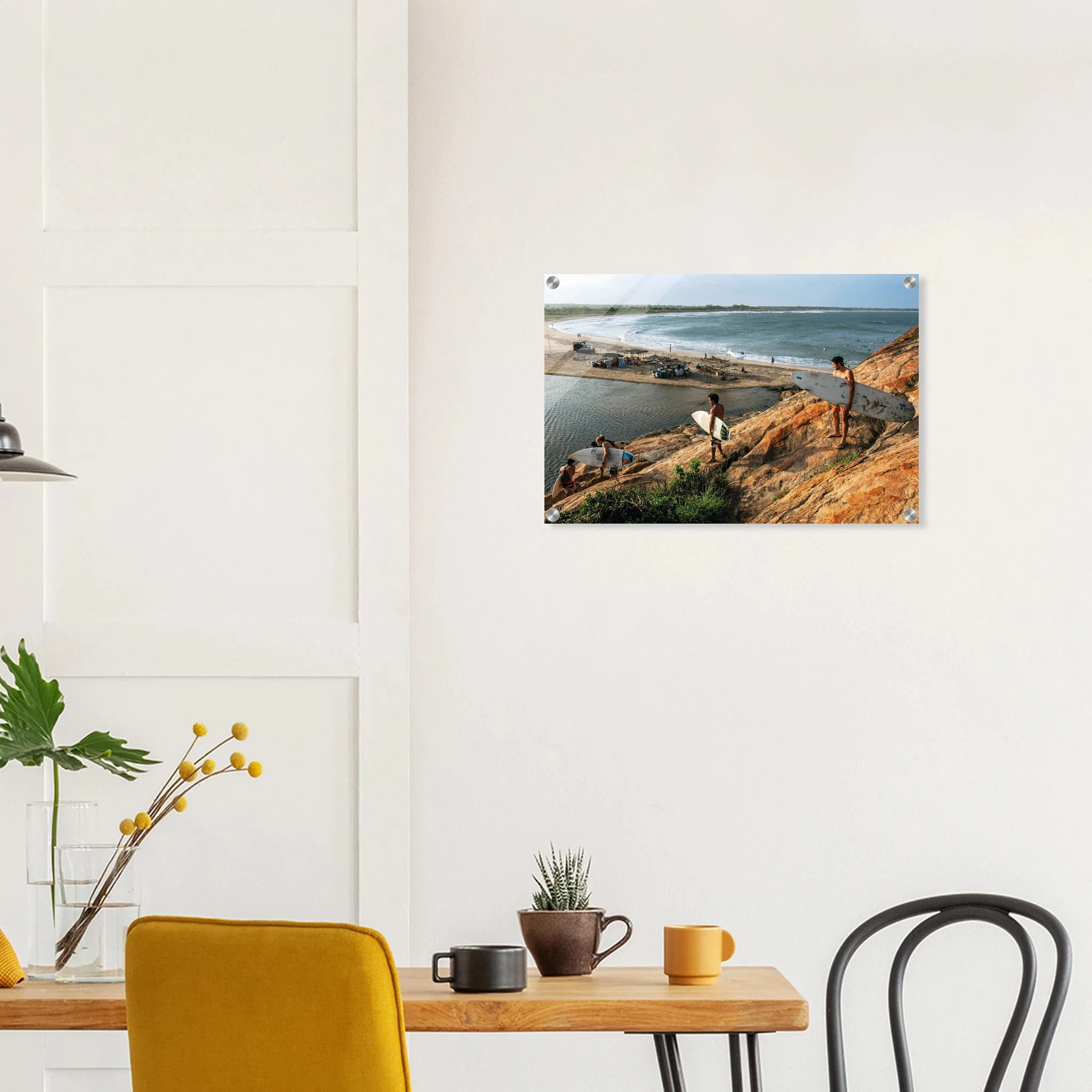 Arugam Bay, Sri Lanka – Rechter Pointbreak an der Ostküste Sri Lankas mit langer Saison von Mai bis September. Kunstdruck auf Acrylglas.
