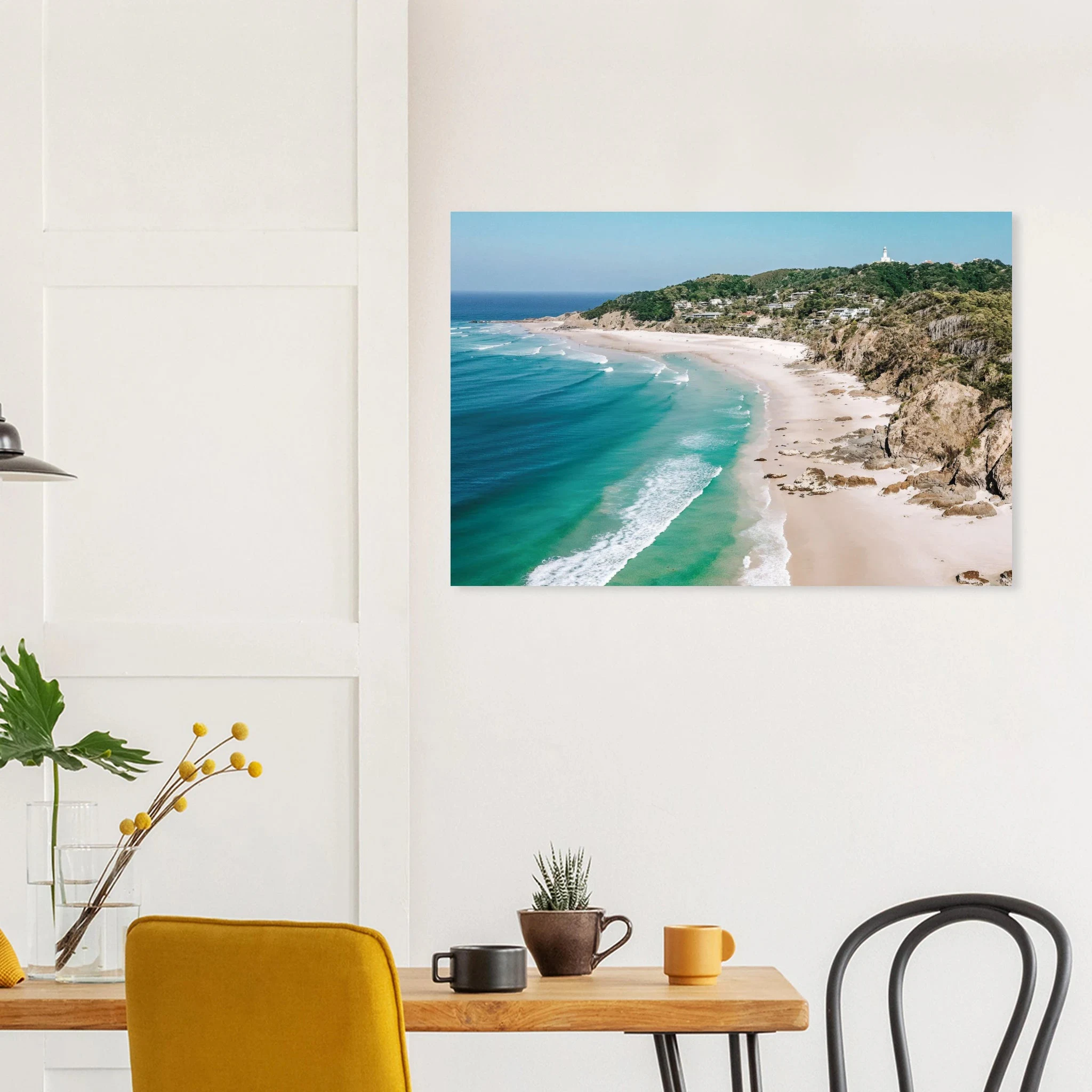Byron Bay, Australien – Östlichster Punkt Australiens mit langen Pointbreaks und entspanntem Longboard-Flair. Kunstdruck auf Alu-Dibond.