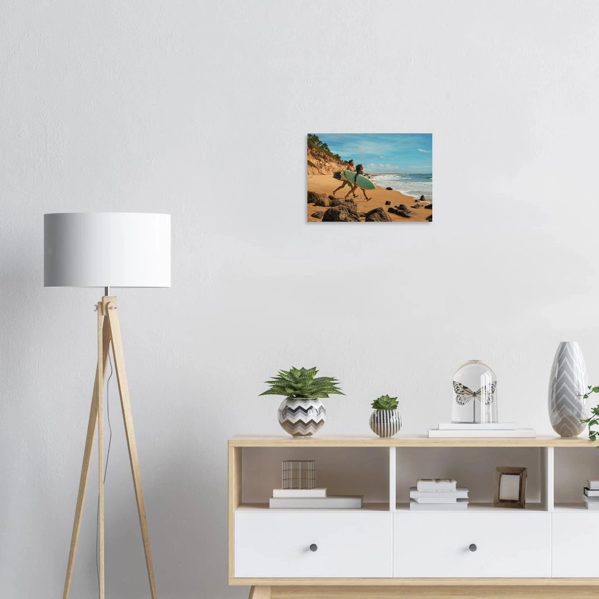 Florianópolis, Brasilien – Insel in Santa Catarina mit über 40 Stränden und Heimspot brasilianischer Pro-Surfer. Poster.