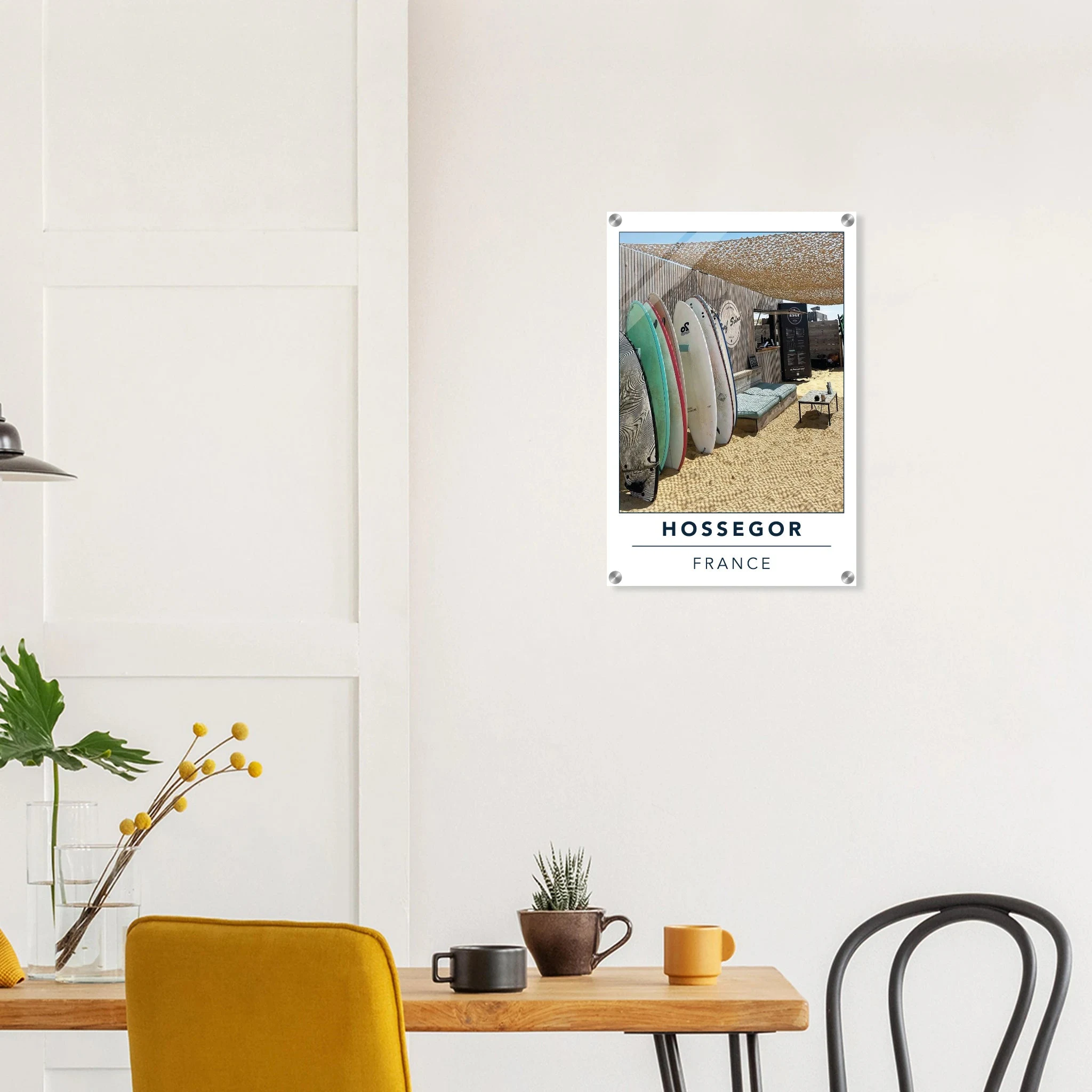 Hossegor, Frankreich – Beachbreak-Hotspot in den Landes, Austragungsort der WSL-Quiksilver-Pro-Wettkämpfe. Kunstdruck auf Acrylglas.