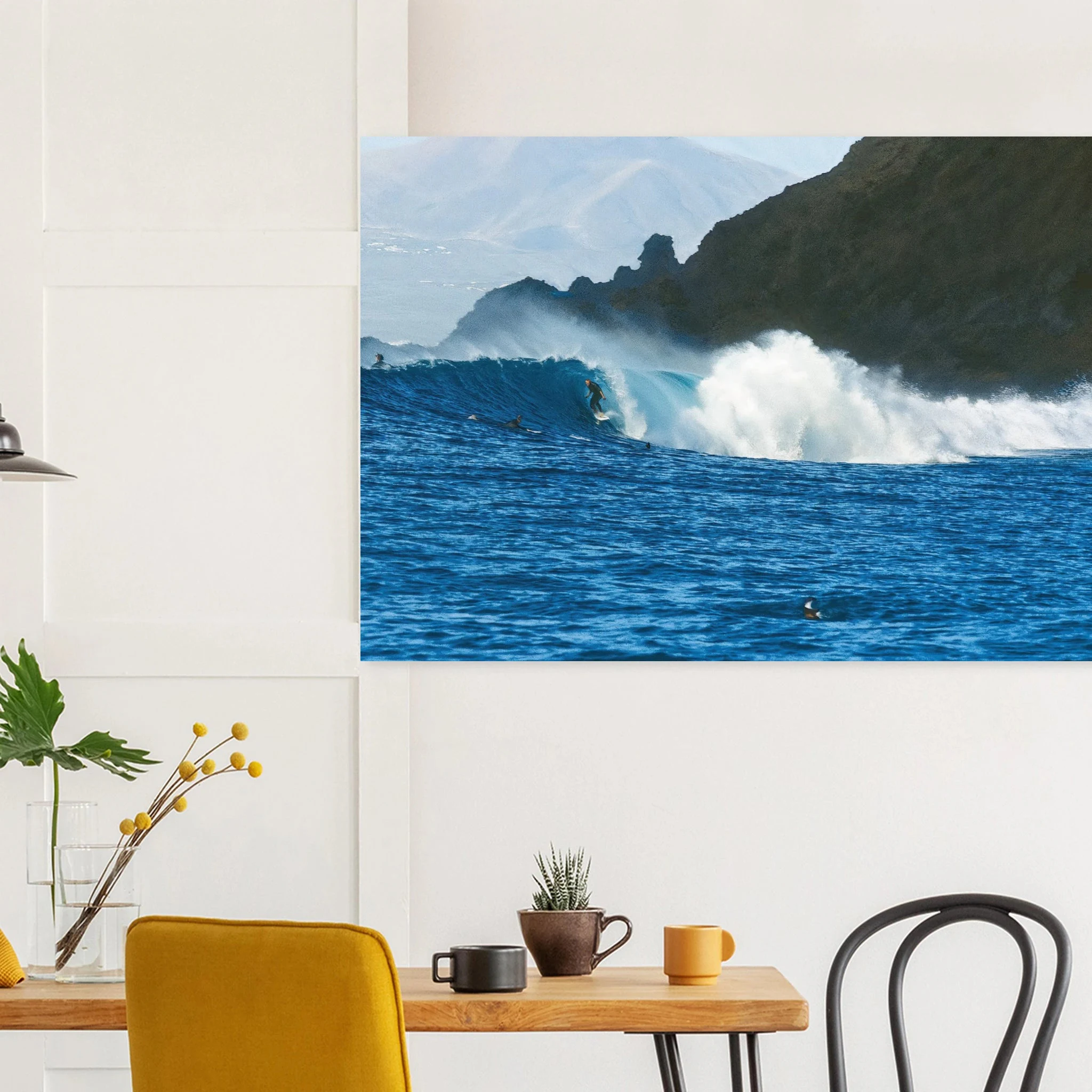 Fuerteventura, Spanien – Kanareninsel mit Vulkangestein-Reefbreaks im Norden und ganzjährig konstantem Atlantik-Swell. Poster.