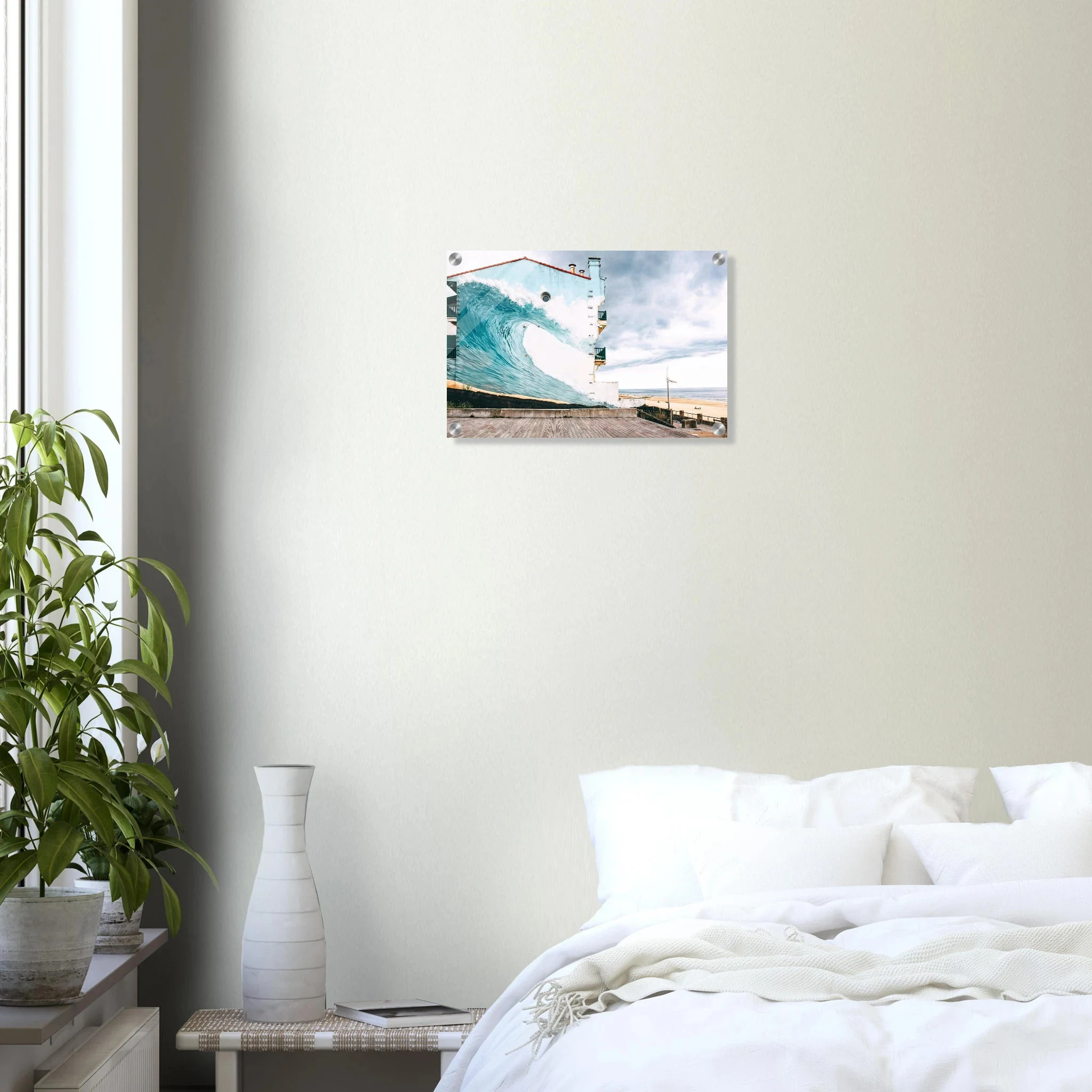 Hossegor, Frankreich – Beachbreak-Hotspot in den Landes, Austragungsort der WSL-Quiksilver-Pro-Wettkämpfe. Kunstdruck auf Acrylglas.