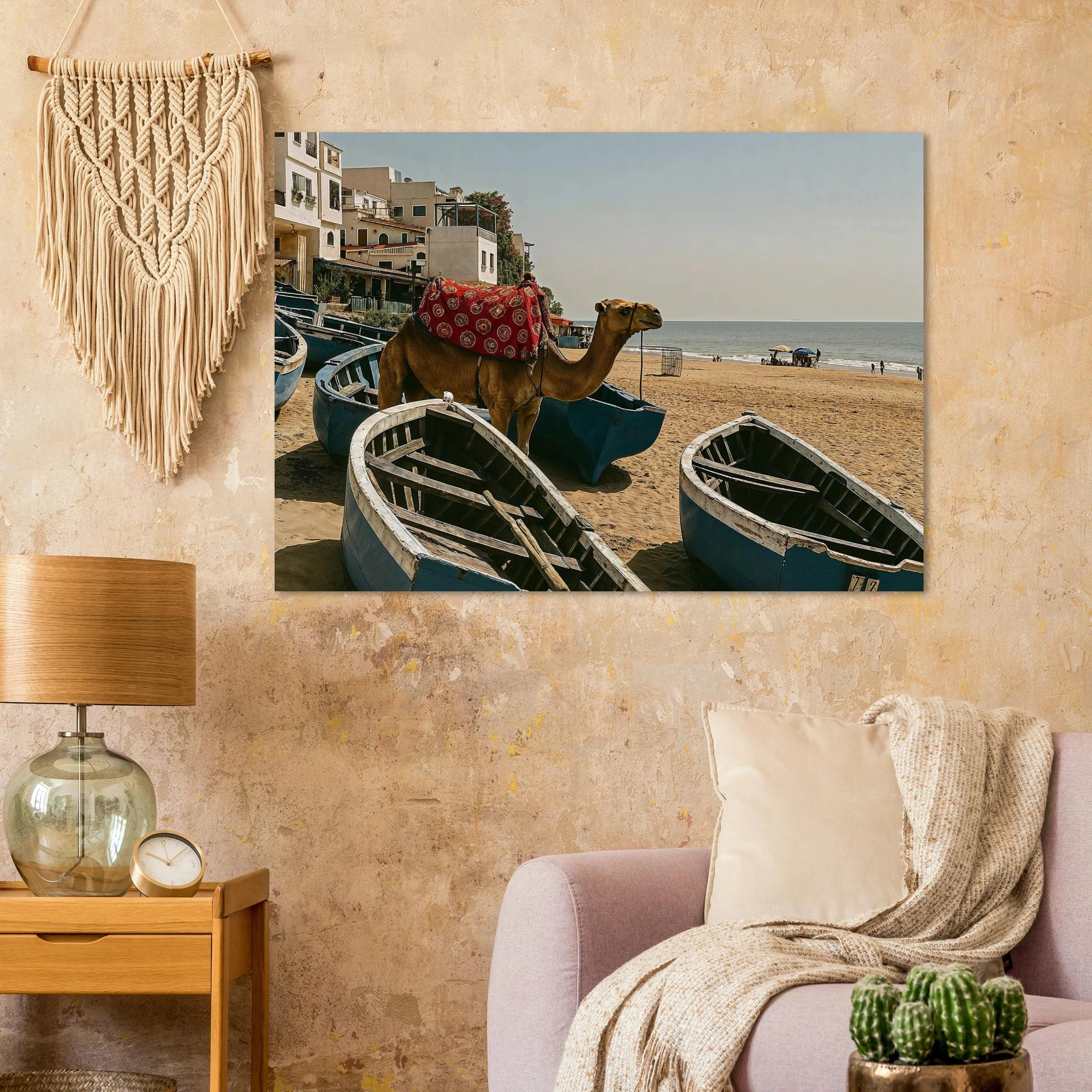 Taghazout, Marokko – Marokkanisches Surferdorf nördlich von Agadir mit Pointbreaks wie Anchor Point und Killer Point. Poster.