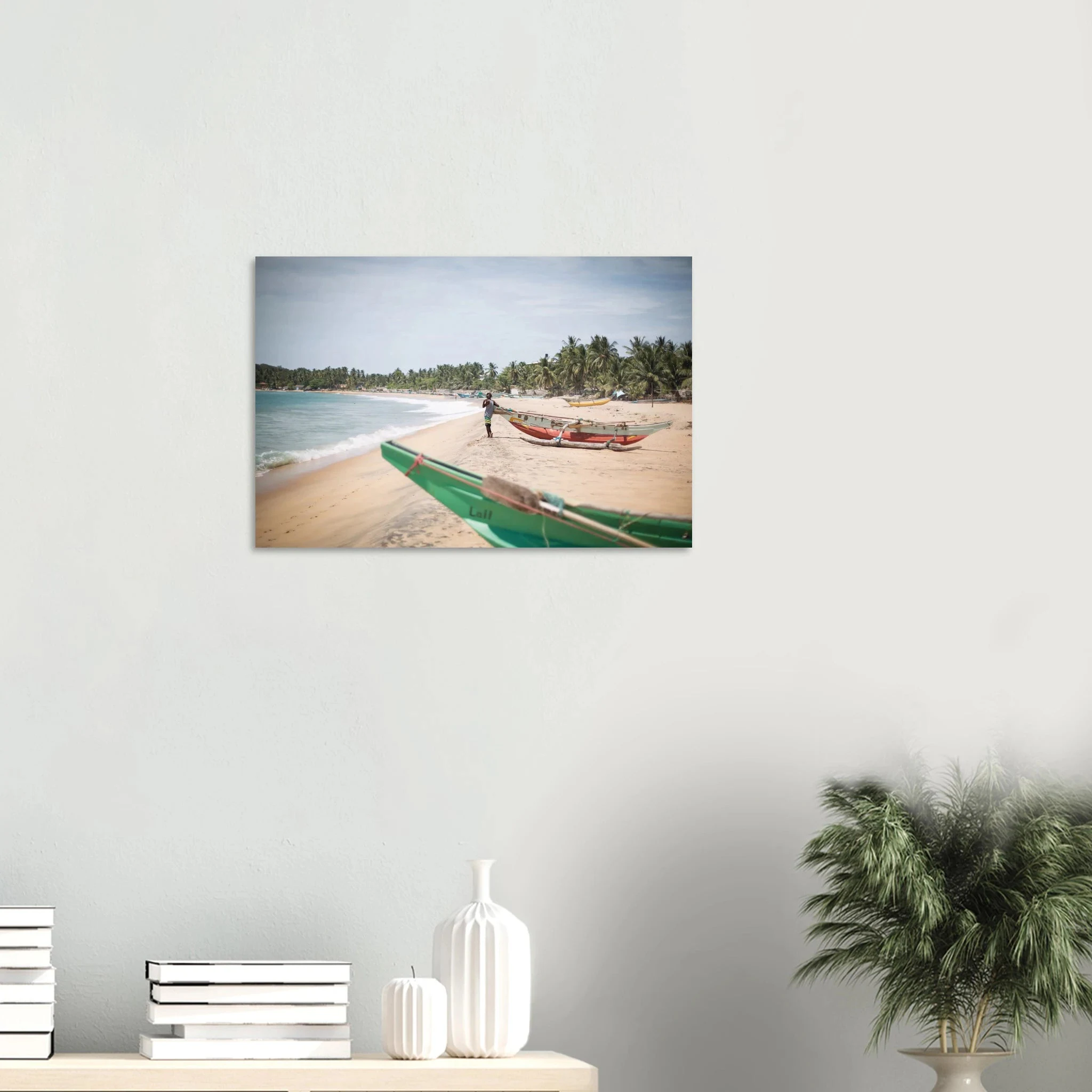 Arugam Bay, Sri Lanka – Rechter Pointbreak an der Ostküste Sri Lankas mit langer Saison von Mai bis September. Kunstdruck auf Alu-Dibond.