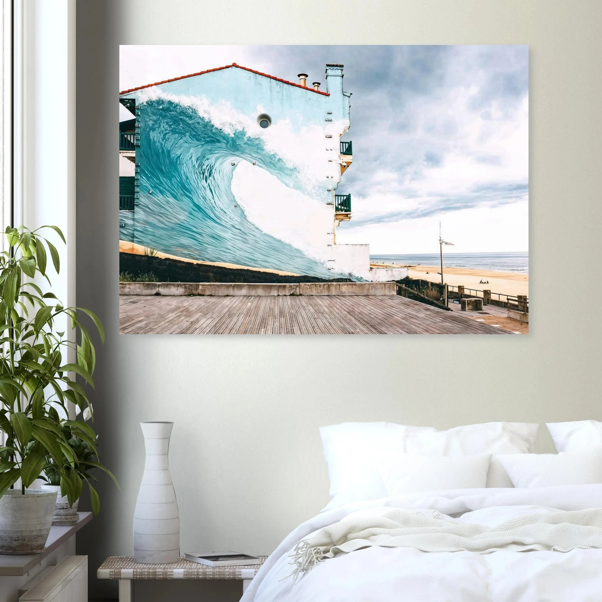 Hossegor, Frankreich – Beachbreak-Hotspot in den Landes, Austragungsort der WSL-Quiksilver-Pro-Wettkämpfe. Poster.