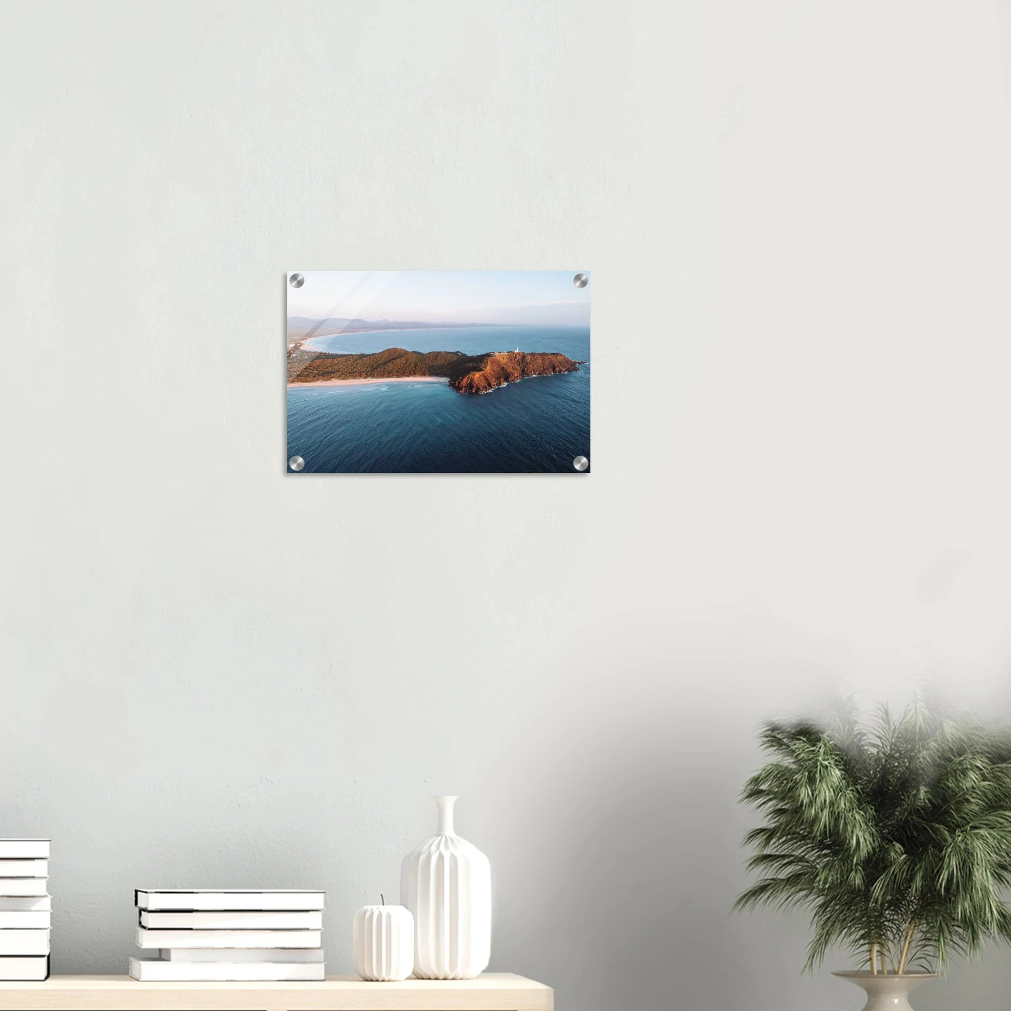 Byron Bay, Australien – Östlichster Punkt Australiens mit langen Pointbreaks und entspanntem Longboard-Flair. Kunstdruck auf Acrylglas.