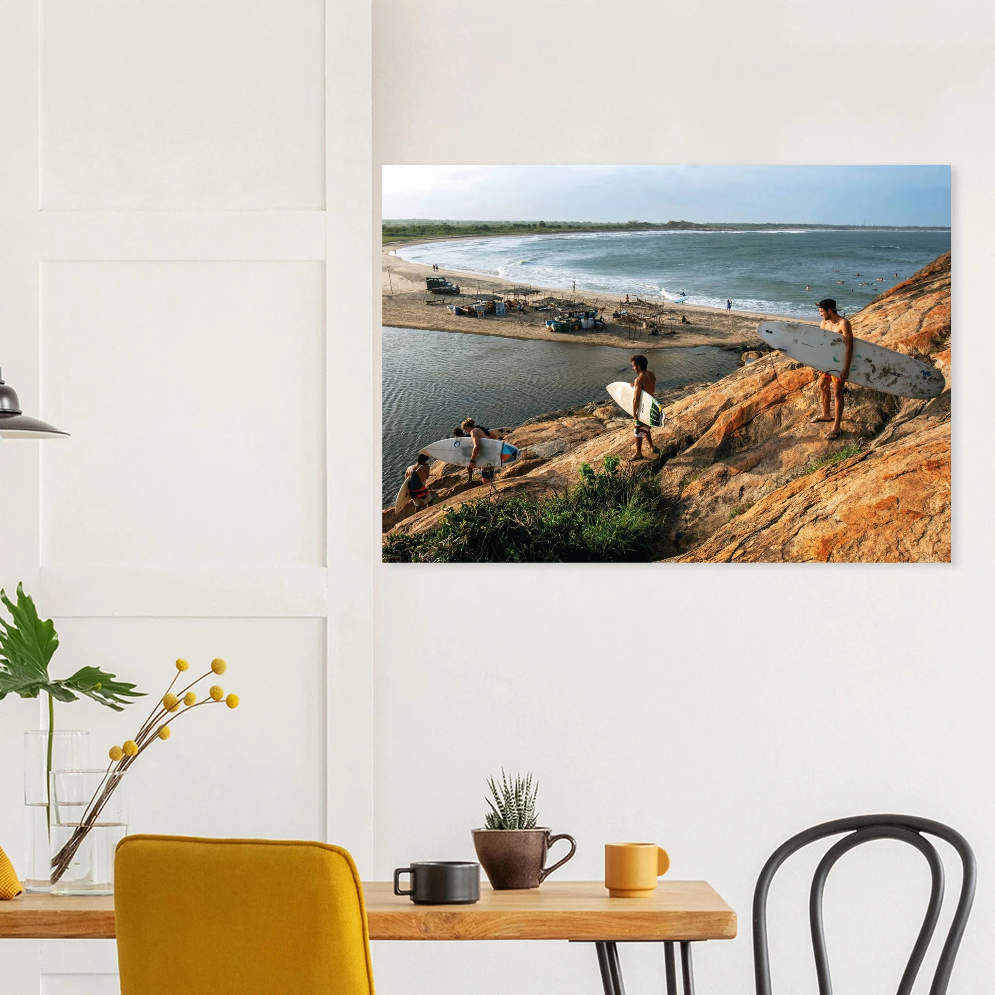 Arugam Bay, Sri Lanka – Rechter Pointbreak an der Ostküste Sri Lankas mit langer Saison von Mai bis September. Kunstdruck auf Alu-Dibond.