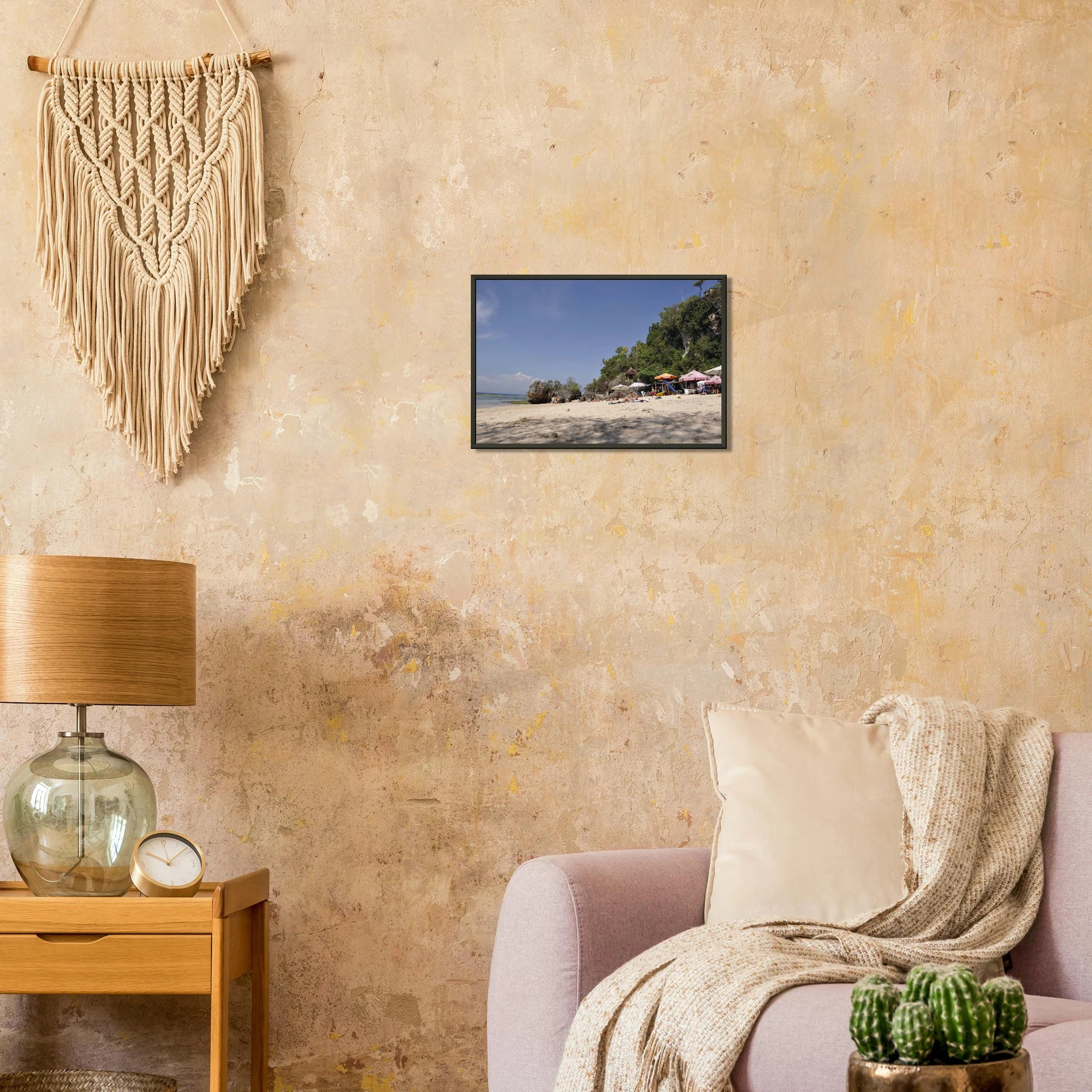 Padang Padang, Bali (Indonesien) – Linker Reefbreak auf der Bukit-Halbinsel, bekannt als balinesisches Pipeline-Pendant. Poster im Metallrahmen.