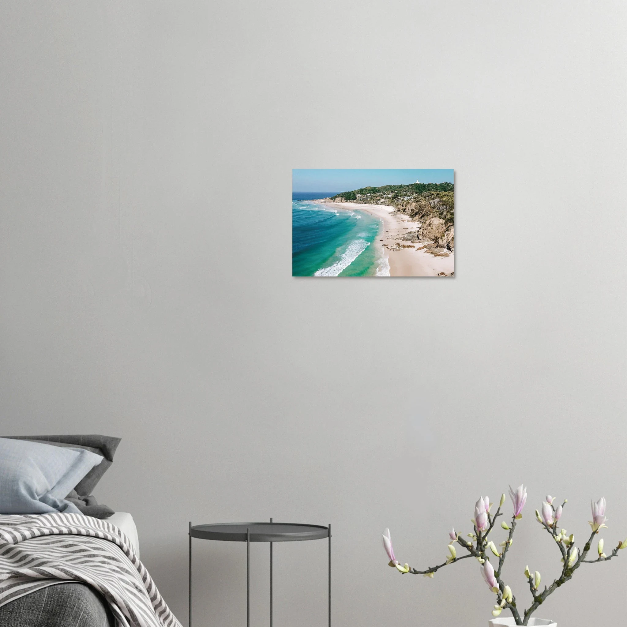 Byron Bay, Australien – Östlichster Punkt Australiens mit langen Pointbreaks und entspanntem Longboard-Flair. Kunstdruck auf Alu-Dibond.
