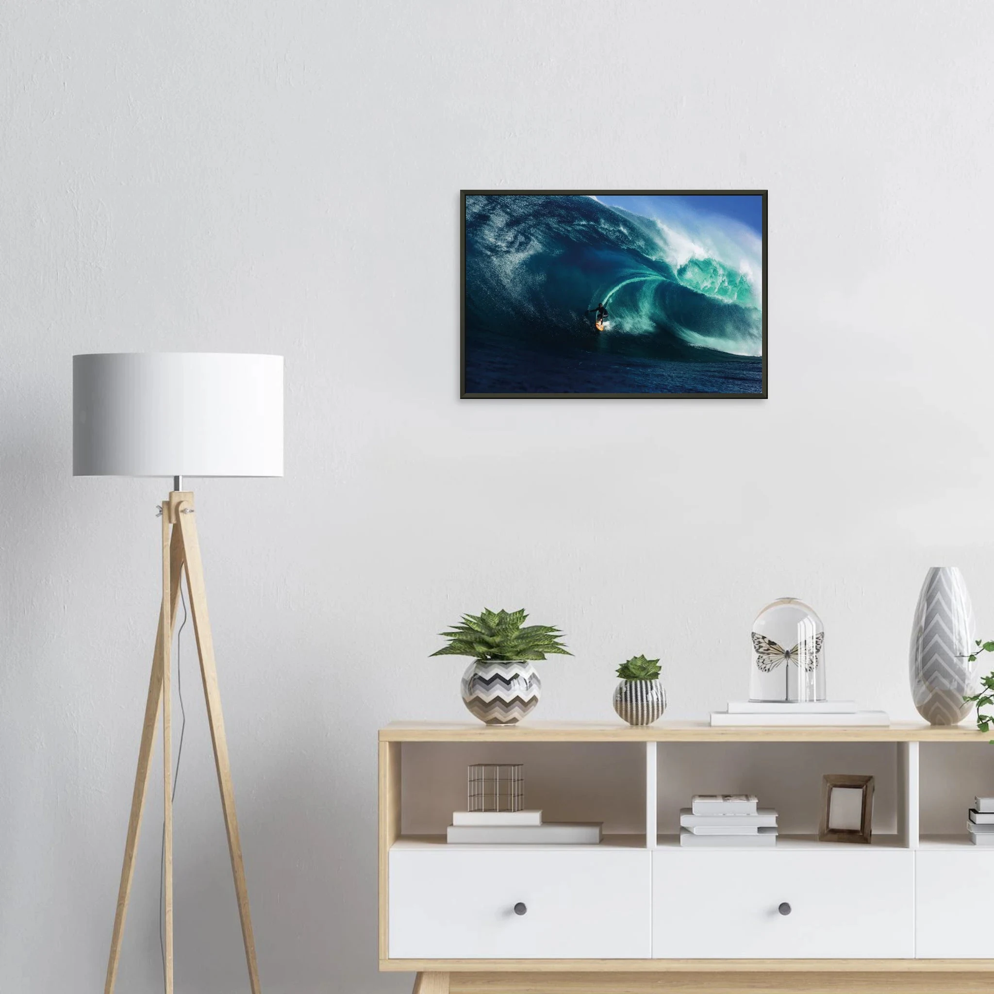 Margaret River, Australien – Westaustralische Region mit kräftigen Reefbreaks und mehreren Hai-relevanten Spots. Poster im Metallrahmen.