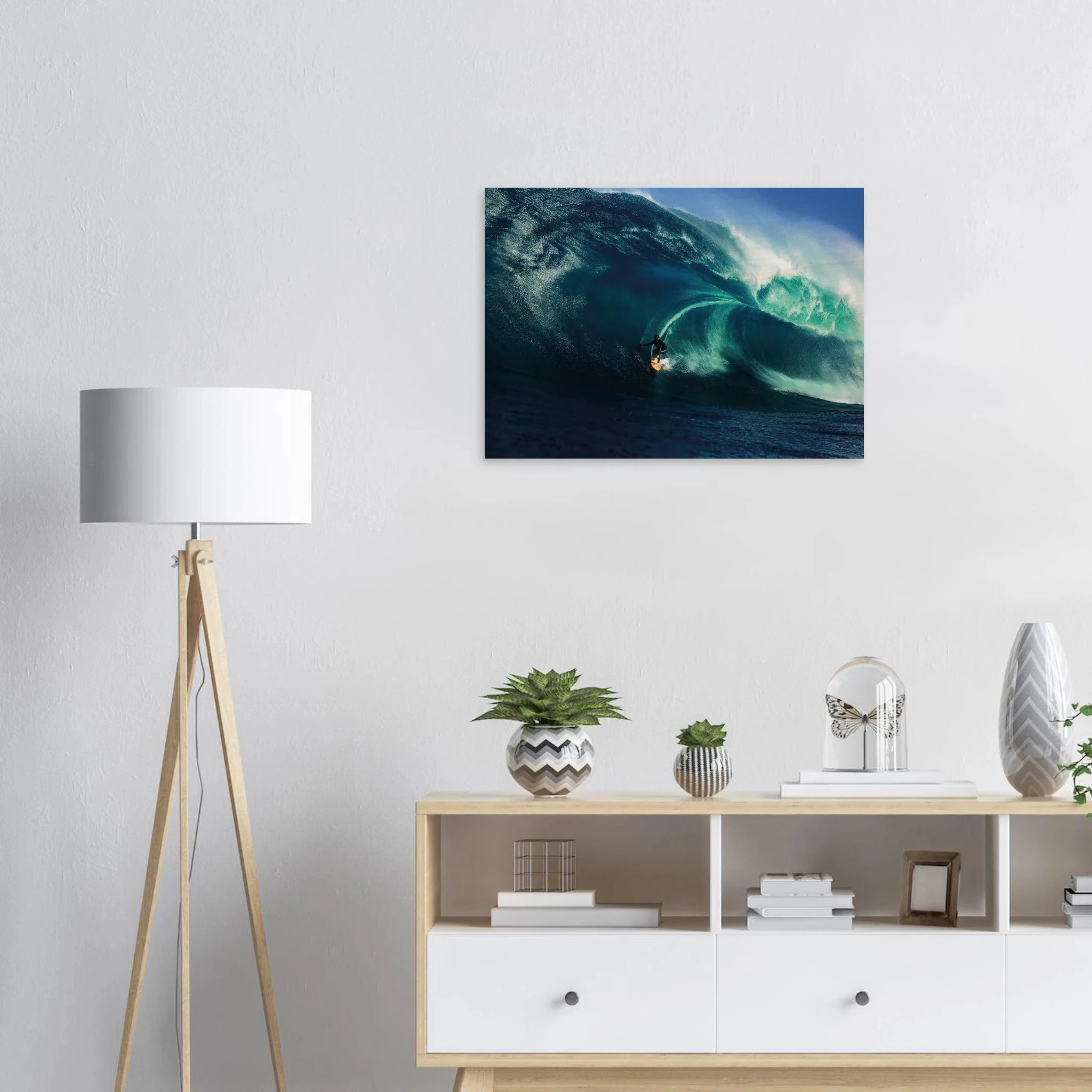 Margaret River, Australien – Westaustralische Region mit kräftigen Reefbreaks und mehreren Hai-relevanten Spots. Kunstdruck auf Holz.