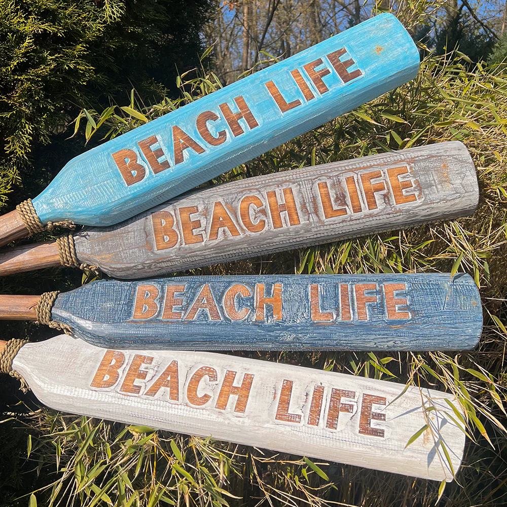 Holz Paddel "Beach Life" 115cm Deko