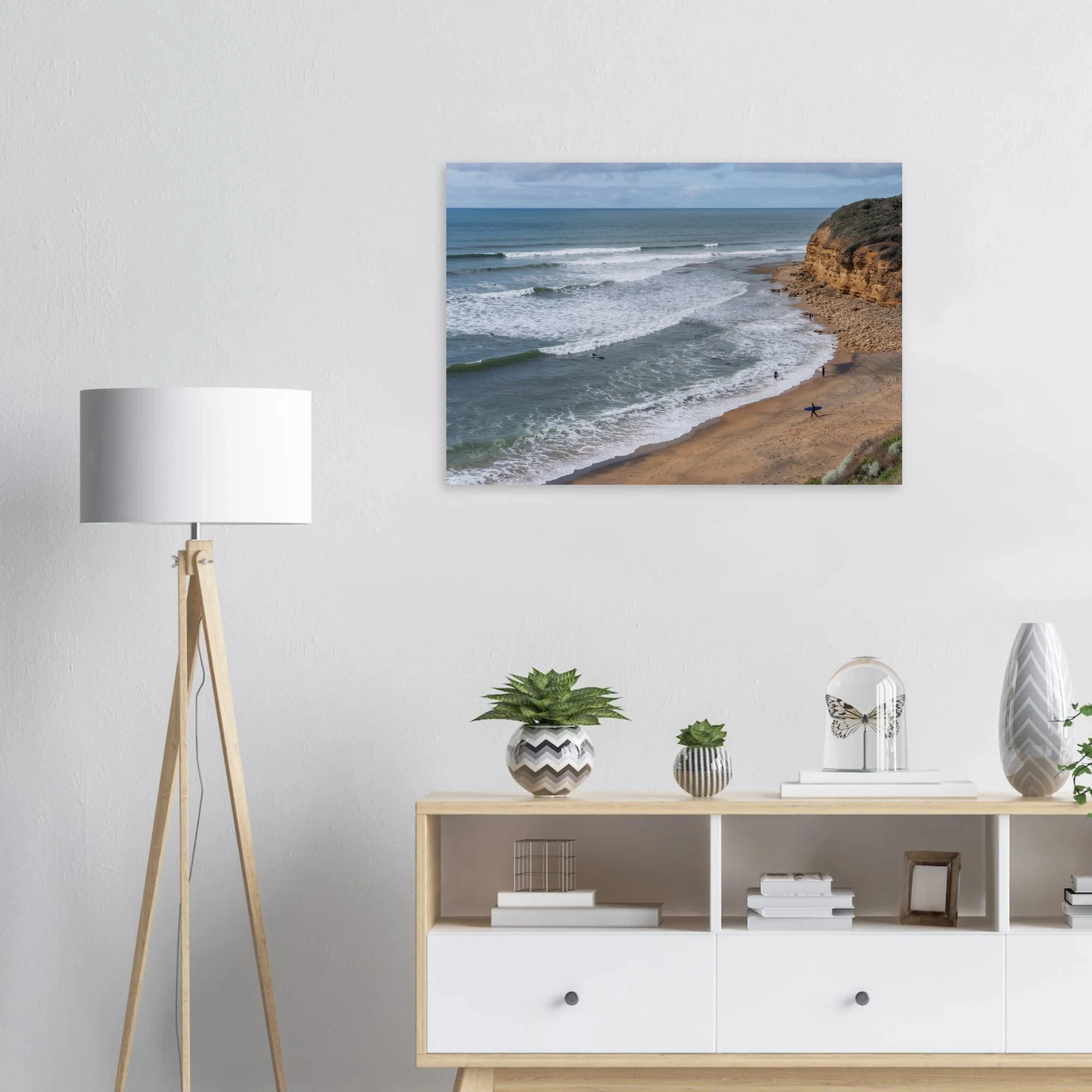 Torquay, Australien – Heimat der Bells Beach und Sitz der Surfmarken Rip Curl und Quiksilver in Victoria. Poster.