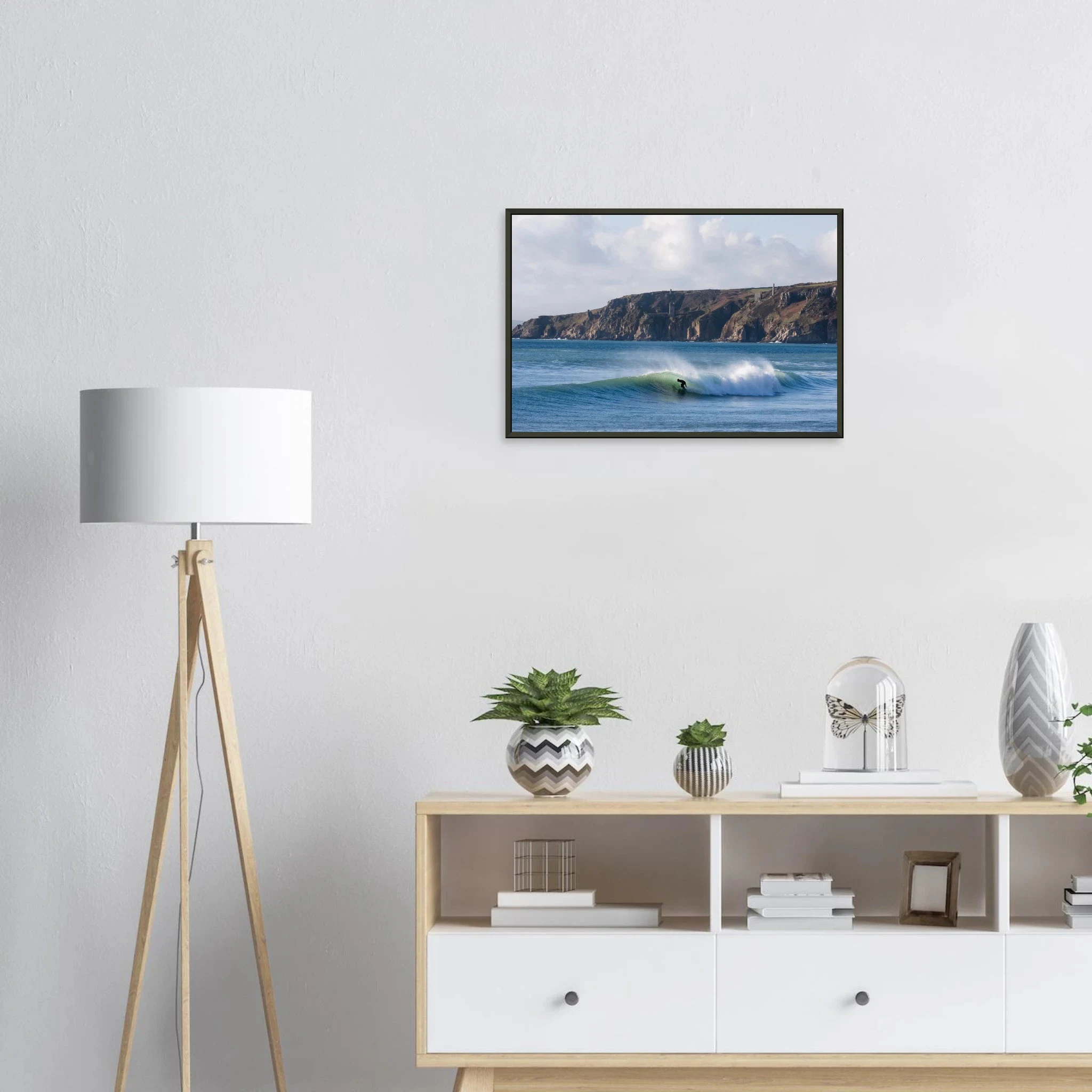 Newquay, England – Surfhauptstadt Cornwalls mit Fistral Beach und britischer Boardriders-Tradition. Poster im Metallrahmen.
