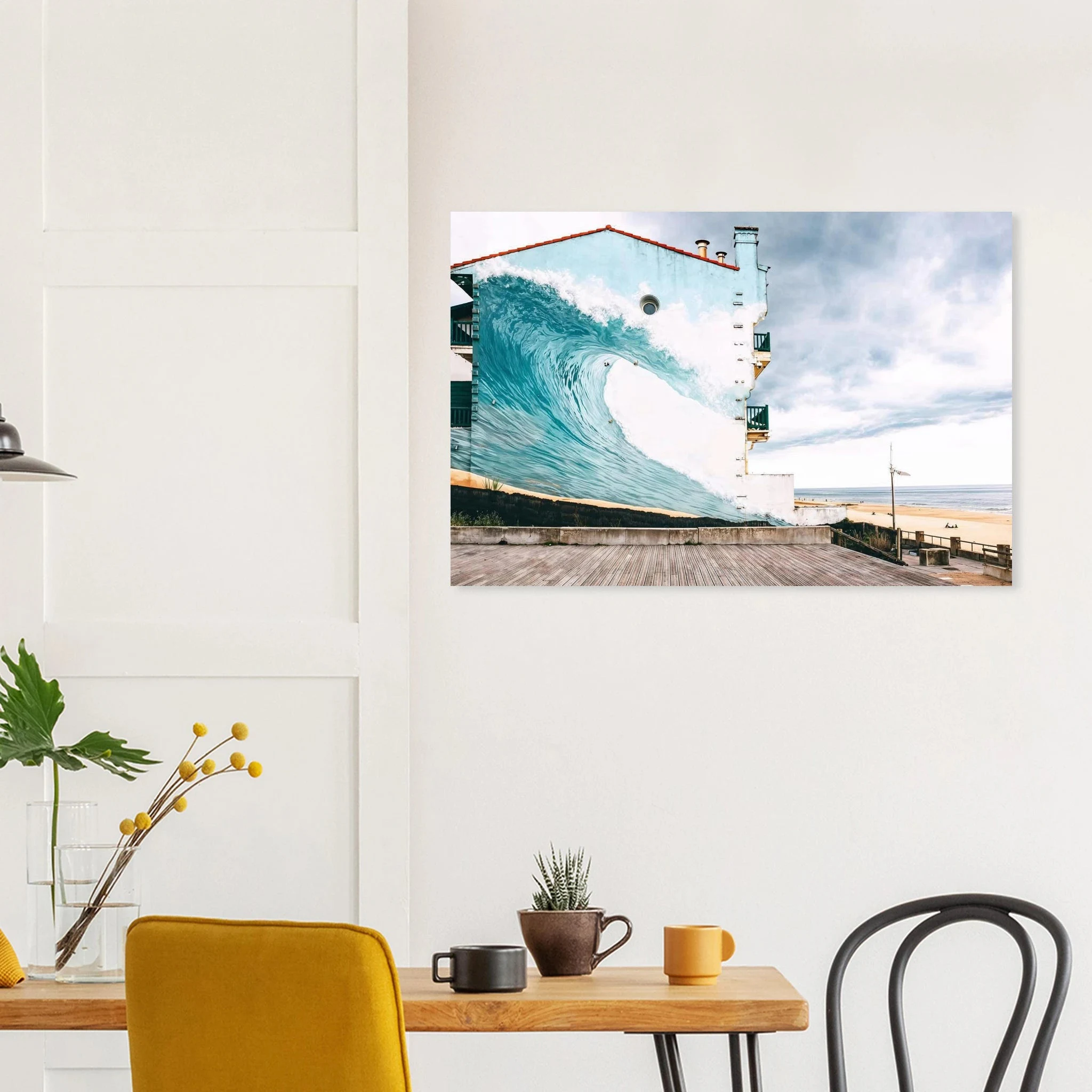 Hossegor, Frankreich – Beachbreak-Hotspot in den Landes, Austragungsort der WSL-Quiksilver-Pro-Wettkämpfe. Kunstdruck auf Alu-Dibond.