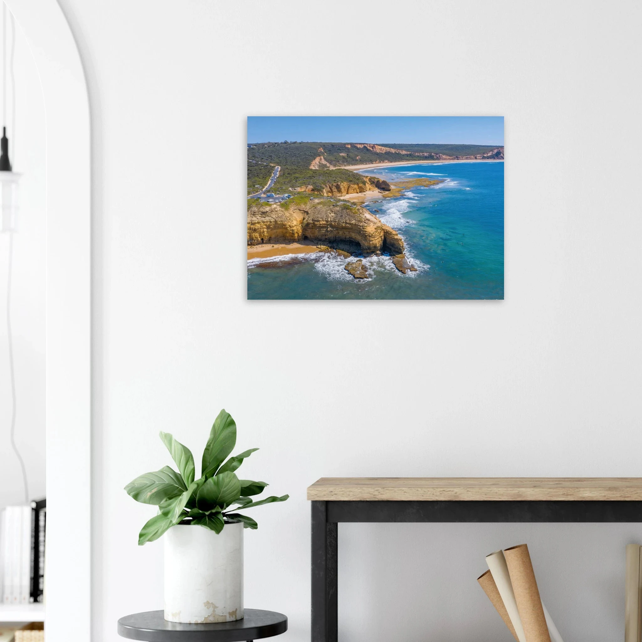 Torquay, Australien – Heimat der Bells Beach und Sitz der Surfmarken Rip Curl und Quiksilver in Victoria. Poster.