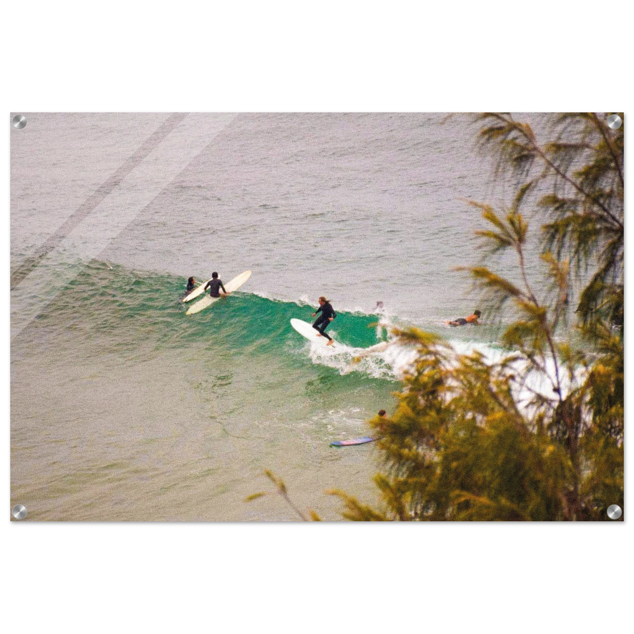 Byron Bay, Australien – Östlichster Punkt Australiens mit langen Pointbreaks und entspanntem Longboard-Flair. Kunstdruck auf Acrylglas.