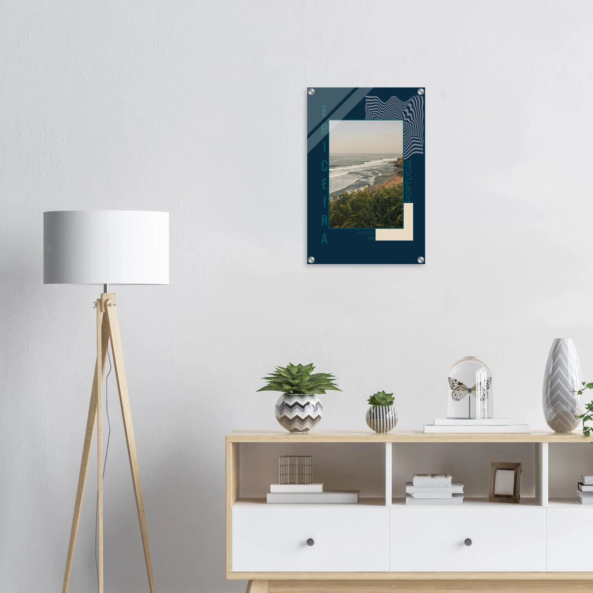 Ericeira, Portugal – World Surfing Reserve nördlich von Lissabon mit Reefbreaks wie Coxos und Ribeira d'Ilhas. Kunstdruck auf Acrylglas.