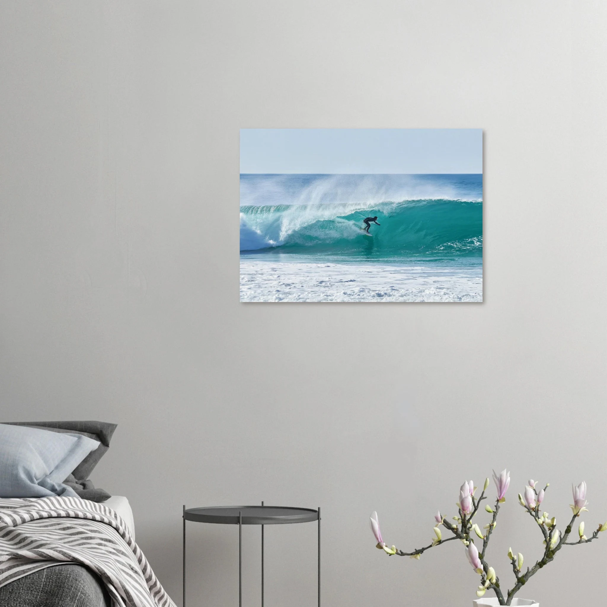 Siargao, Philippinen – Tropische Insel mit rechtem Reefbreak Cloud 9, Austragungsort der Siargao Cup. Kunstdruck auf Alu-Dibond.