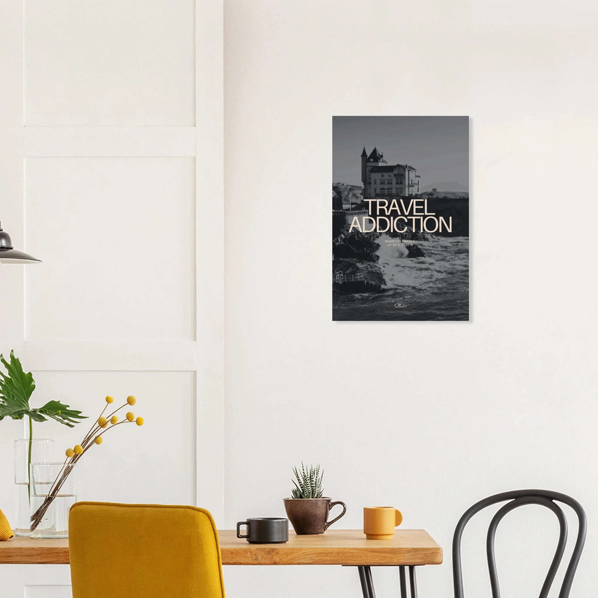 Biarritz, Frankreich – Mondäner Surfort am baskischen Atlantik, Wiege des europäischen Wellenreitens seit den 1950er-Jahren. Kunstdruck auf Alu-Dibond.