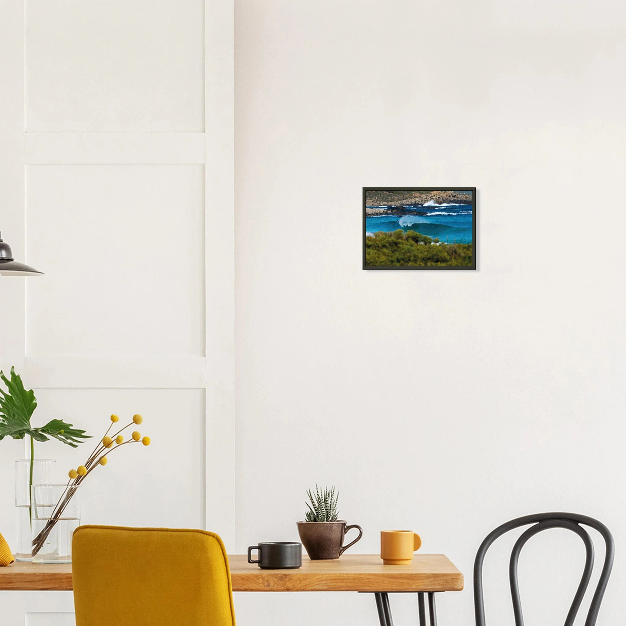 Margaret River, Australien – Westaustralische Region mit kräftigen Reefbreaks und mehreren Hai-relevanten Spots. Poster im Metallrahmen.