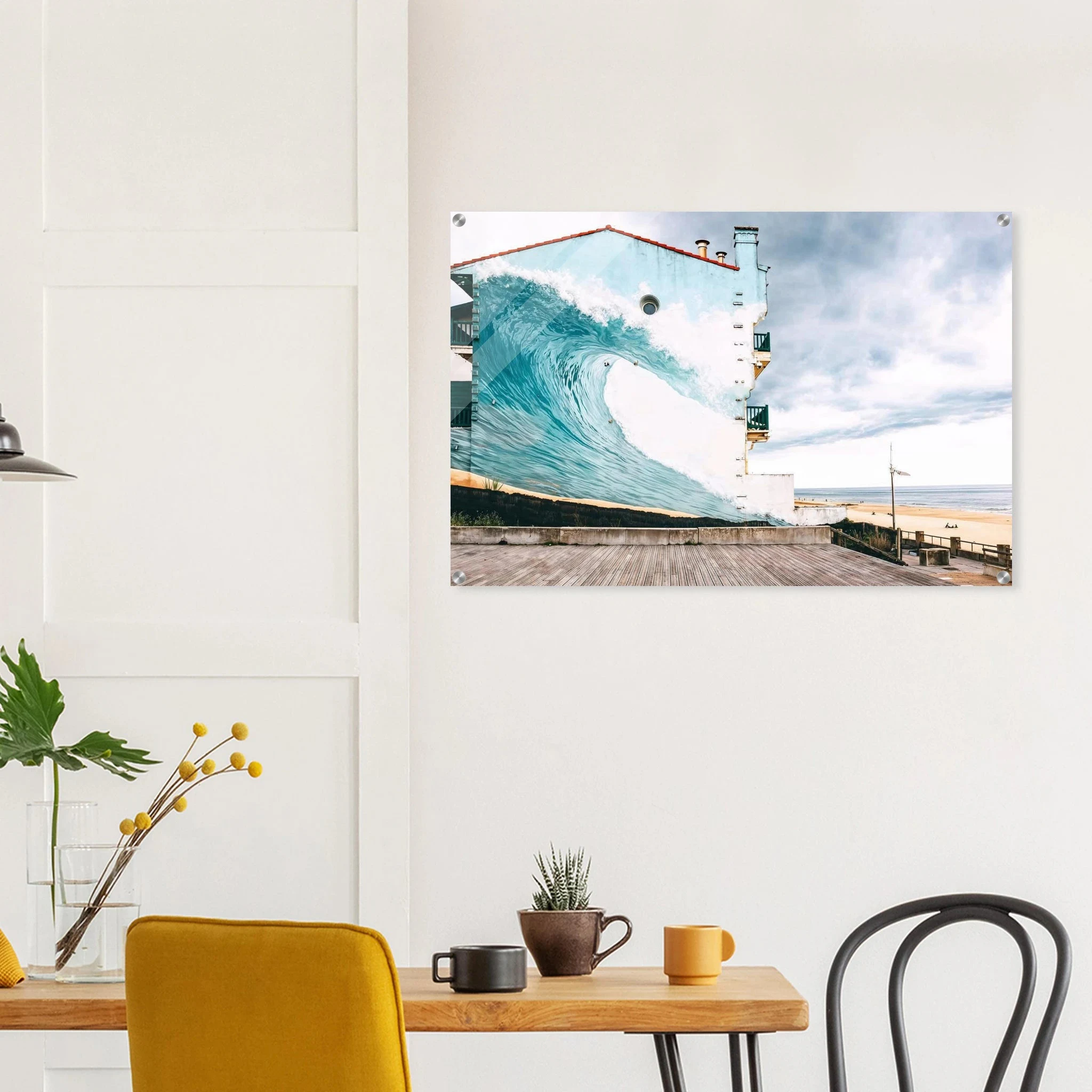 Hossegor, Frankreich – Beachbreak-Hotspot in den Landes, Austragungsort der WSL-Quiksilver-Pro-Wettkämpfe. Kunstdruck auf Acrylglas.