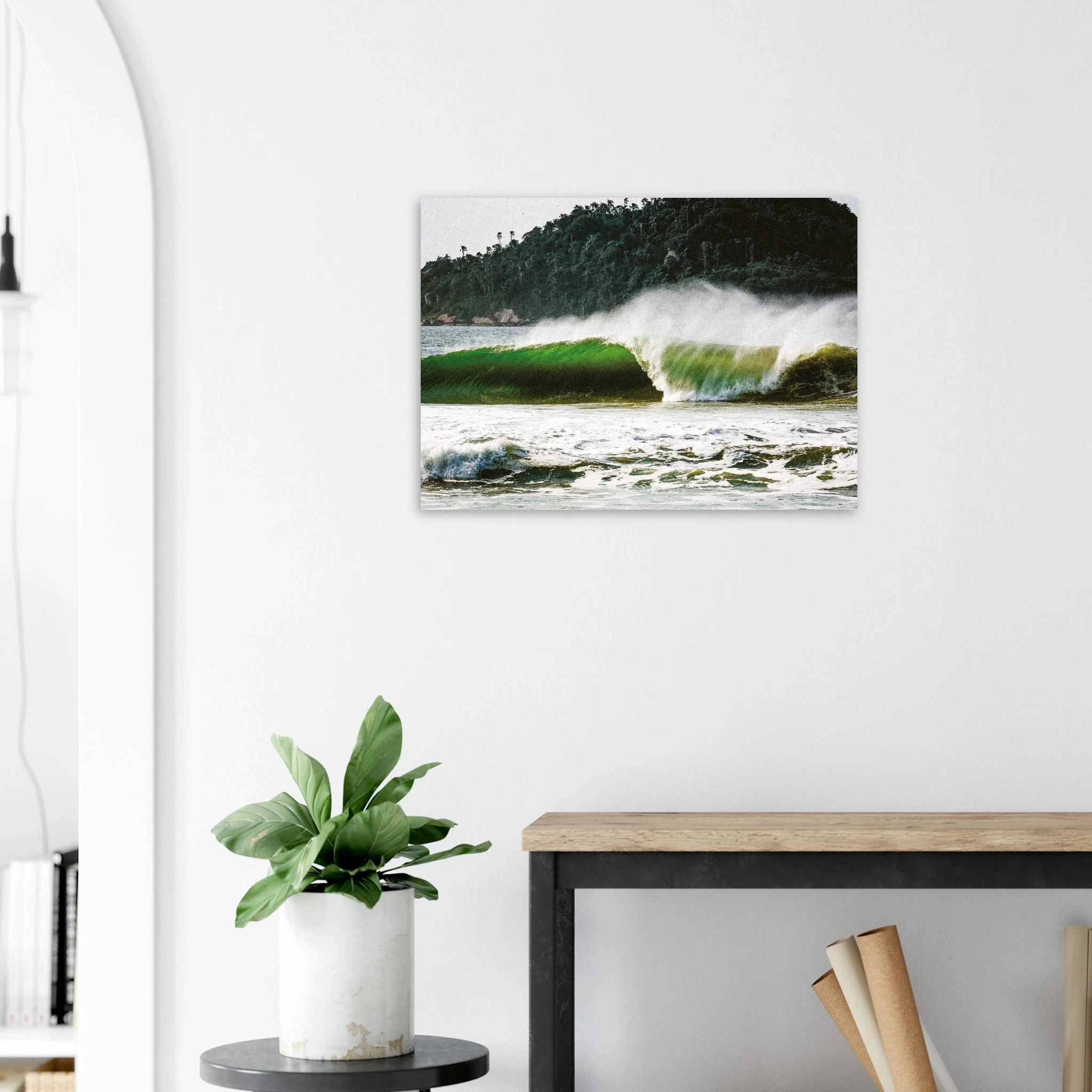 Florianópolis, Brasilien – Insel in Santa Catarina mit über 40 Stränden und Heimspot brasilianischer Pro-Surfer. Poster.