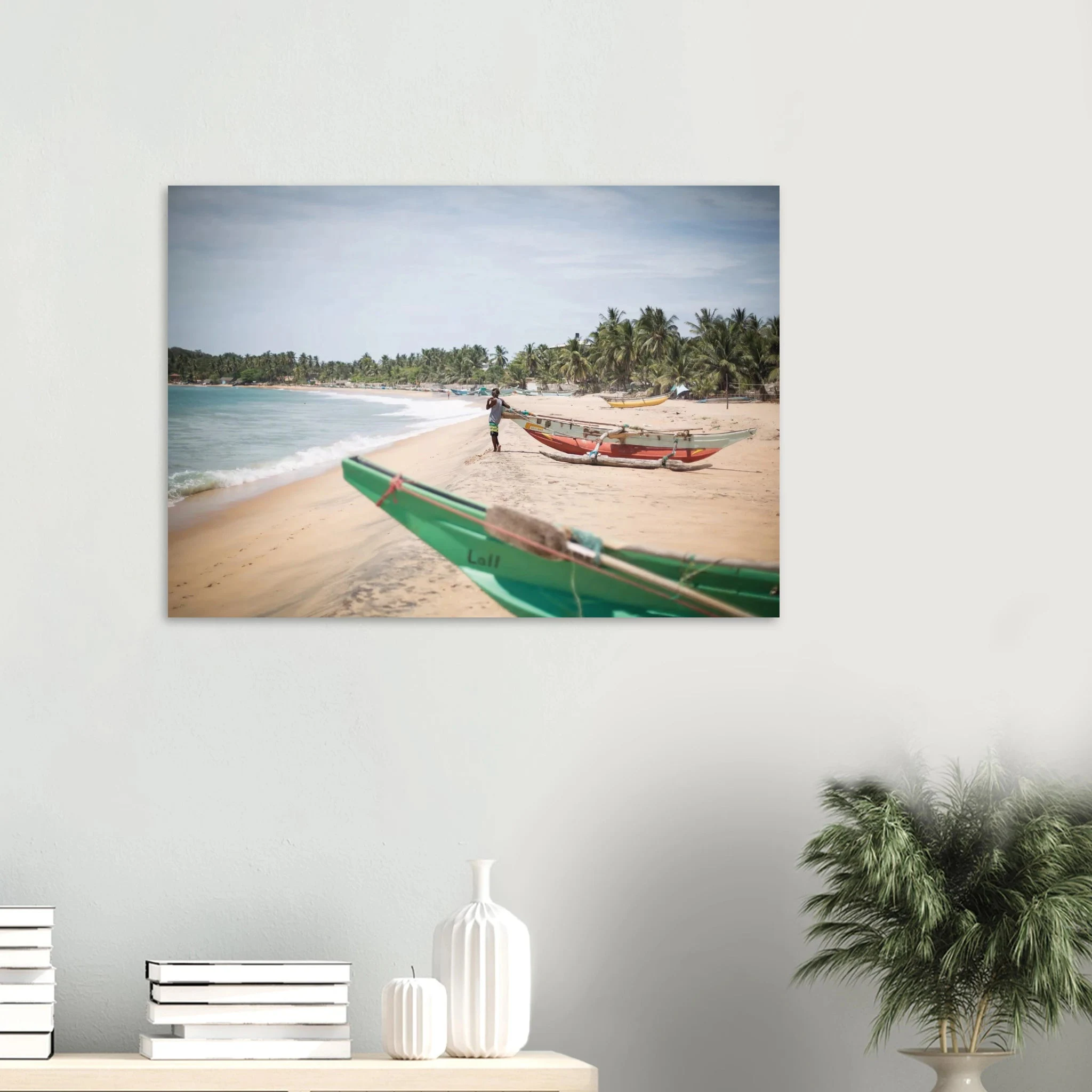 Arugam Bay, Sri Lanka – Rechter Pointbreak an der Ostküste Sri Lankas mit langer Saison von Mai bis September. Poster.
