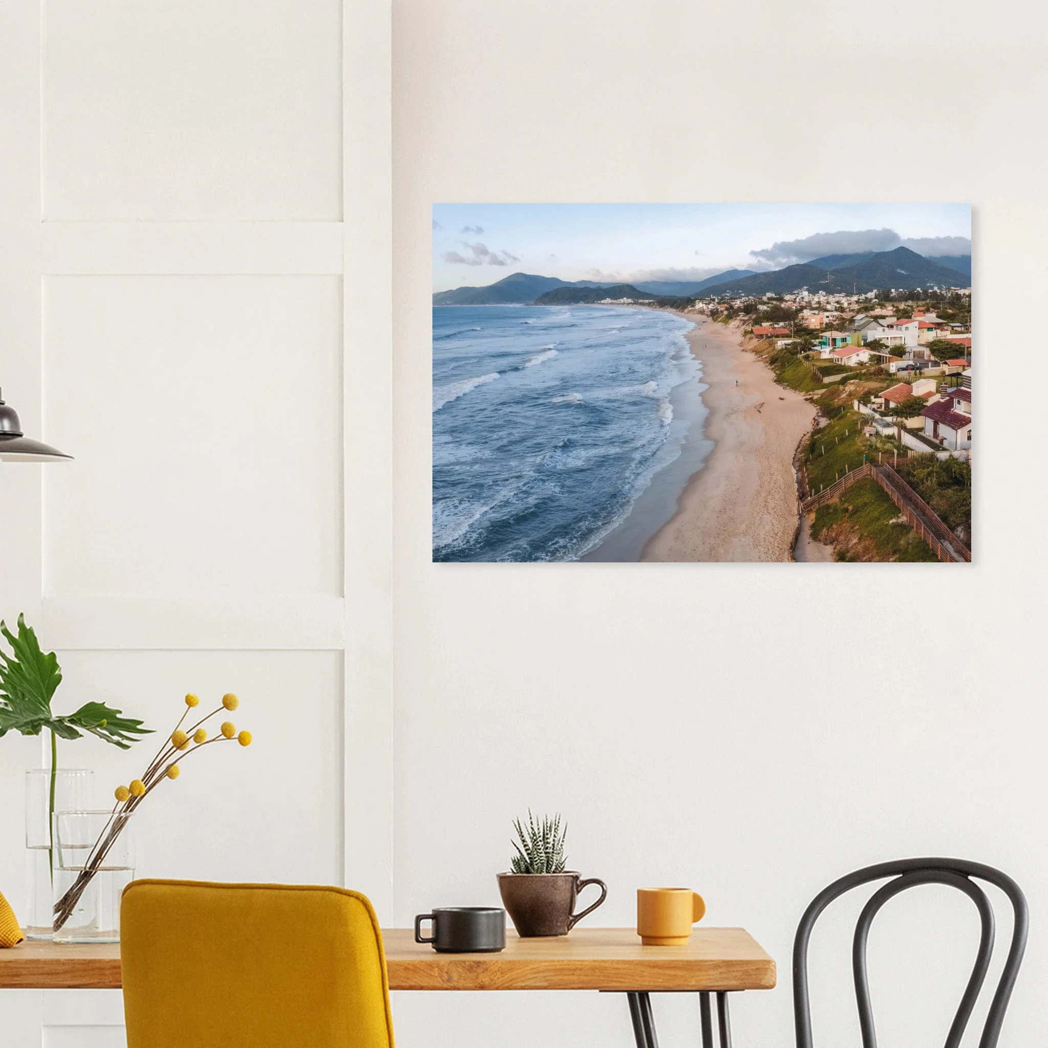 Florianópolis, Brasilien – Insel in Santa Catarina mit über 40 Stränden und Heimspot brasilianischer Pro-Surfer. Kunstdruck auf Alu-Dibond.