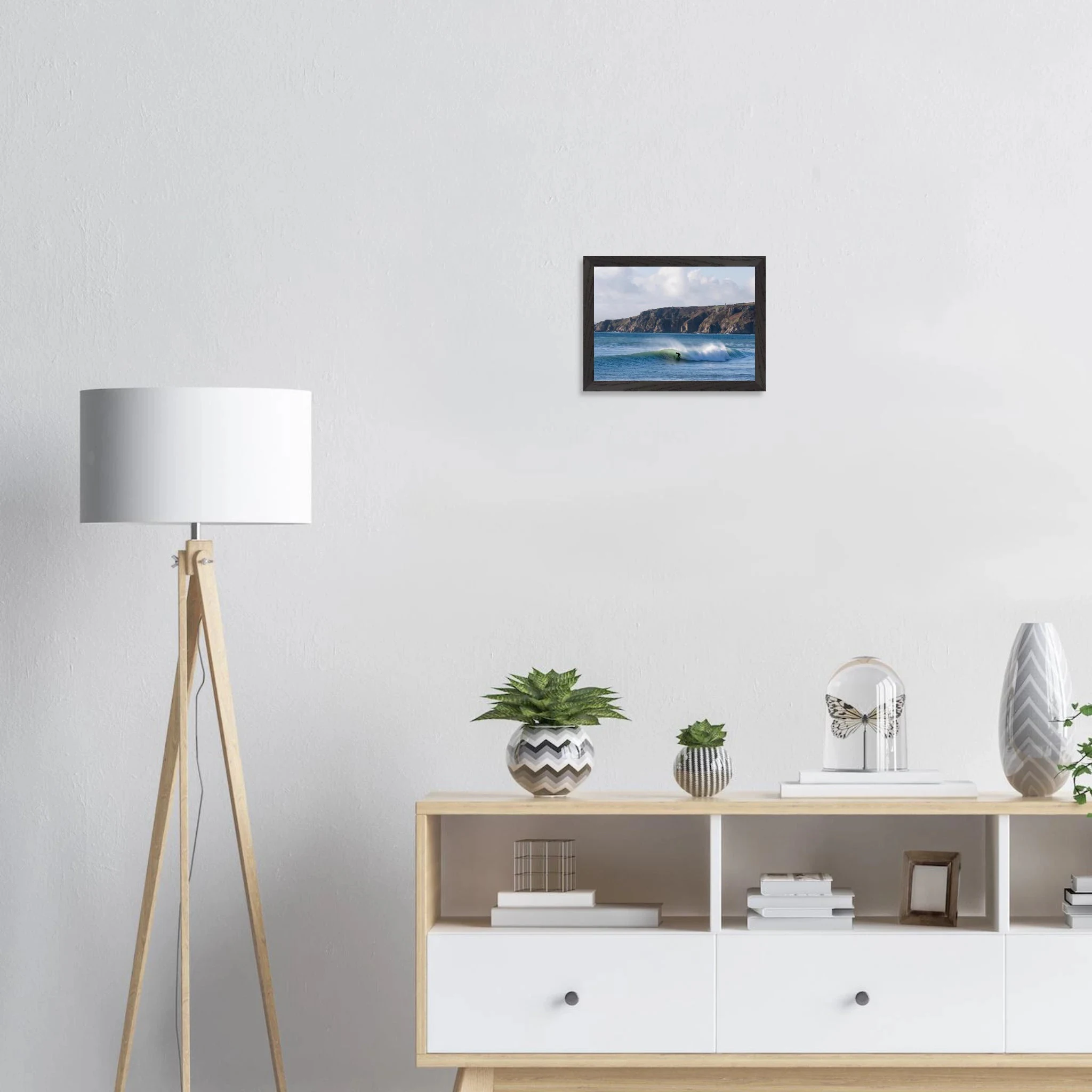 Newquay, England – Surfhauptstadt Cornwalls mit Fistral Beach und britischer Boardriders-Tradition. Poster im Galerie-Holzrahmen.